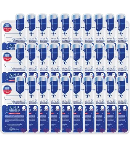 メディヒールN.M.FアクアリングアンプルマスクEX 100枚 ③ Amazon.co.jp: MEDIHEAL(メディヒール) N.M.F アクアリング アンプル