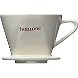 bonmac ボンマック コーヒー ドリッパー メジャースプーン付き 2~4杯用 CD-2W ホワイト #813005 [並行輸入品]