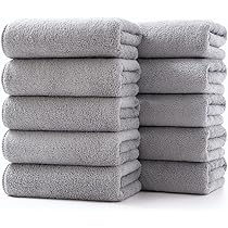 Amazon｜フェイスタオル [Lumimi 10枚セット ライトグレー 35
