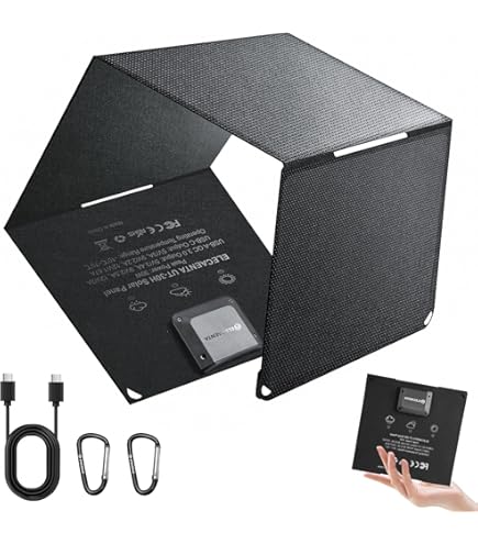 Amazon.co.jp: オーム(OHM) ソーラー式充電器 折り畳み式 ソーラー