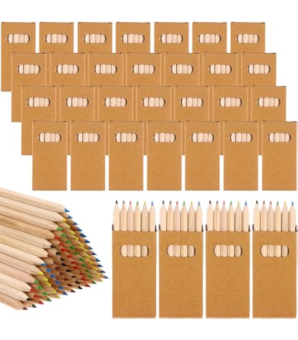 Floleo Pack Of 12 Pcs Back To School Gifts Mini Drawing Colored Pencils For Kids Colored Pencils Cartoon Coloring Pencil Portable Pencils Bulk Artists Sketchin