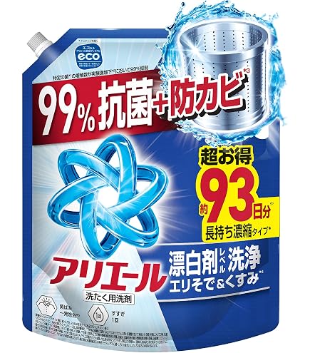 Amazon | アリエール 抗菌ジェル 除菌プラス 超特大 詰め替え 850g