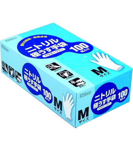 Amazon.co.jp: [DUNLOP] 粉なしニトリル極うす手100枚入 NS480 (ブルー