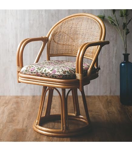 Amazon｜籐肘付回転リクライニングチェア ハイタイプ SW045H