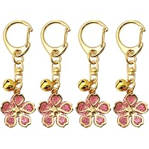 Amazon.co.jp: Matsumi Craft Cherry Blossom Keychain Crystal Gold