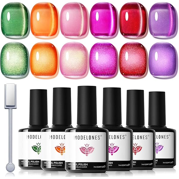 ラスト1セット　未開封カラージェル50点セット Amazon | Modelones ジェルネイル カラー 6色*7ml 色セット