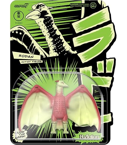 FEWTURE モスラ 限定版 フィギュア蓄光 Amazon.co.jp: Super7 モスラゴジラ 暗闇で光るリアクション