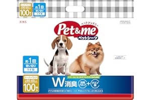 Pet&me Pet Sheets Thin Type Disposable Super Wide Size 60×90cm 100-Piece Pack
