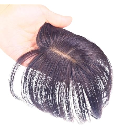 Amazon.co.jp: 試着後返品可能 人毛100%お手軽ヘアトップピース 頭頂部