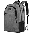 MATEIN Travel Laptop Backpack, Business Backpack with USB Charging Port for Women & Men, Water Resistant College School Bookb