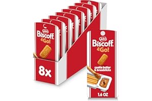 Lotus Biscoff & GO, Cookie Butter and Breadsticks Snack Pack, non GMO + Vegan, 1.6 Oz (Pack of 8)