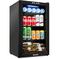 Amazon.co.jp: Shelddi 冷蔵庫 75L 透明ガラスドア 幅49cm 小型 ミニ