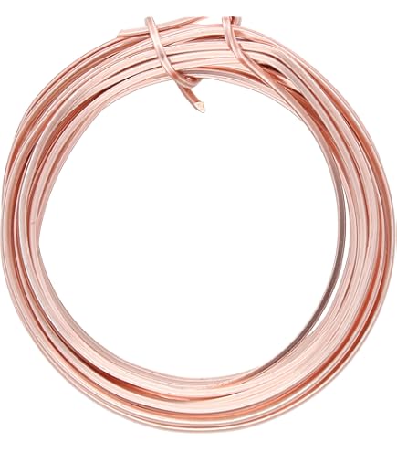 Beadalon 20-Gauge German Style Square Jewelry Wire – Versilbert Rose Gold, 2 M, Für Schmuckherstellung & Drahtwickeln