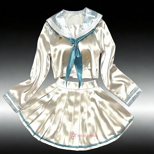 Amazon.co.jp: [BUYHES] 【超とろとろ☆超光沢サテンフリルナース服