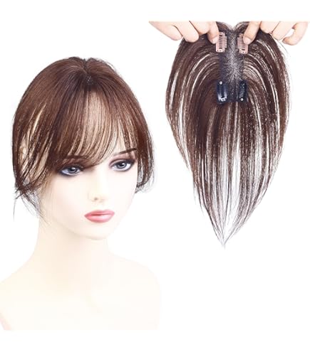 Amazon.co.jp: YOYO 部分ウィッグ 人毛100% 総手植え リアル人工頭皮