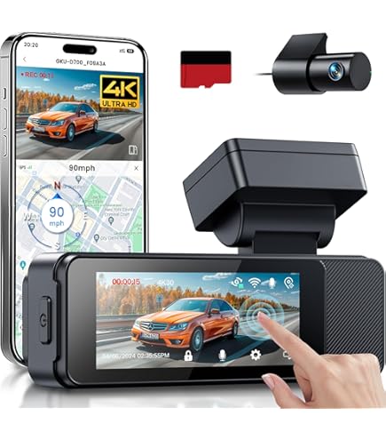 Amazon.co.jp: JADO ドライブレコーダー 前後カメラ 2.5K録画 WIFI/GPS