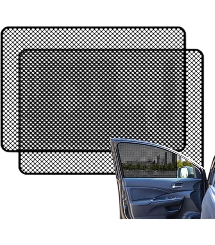 Amazon | 車のサイドウィンドウサンシェード静電気粘着フィルム、車や