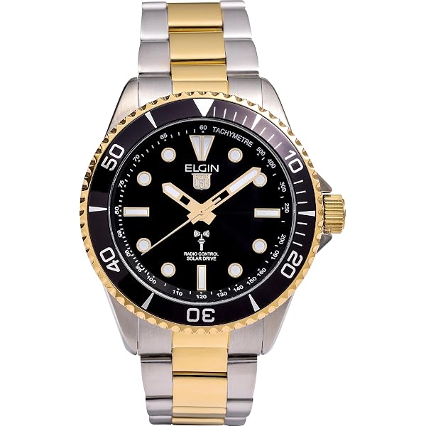 Amazon | 【国内正規品】エルジン ELGIN ソーラー ダイバー腕時計 20