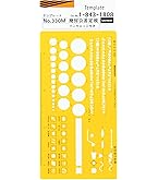Amazon | ウチダ テンプレート No.301 ボルトナット定規 1-843-0301