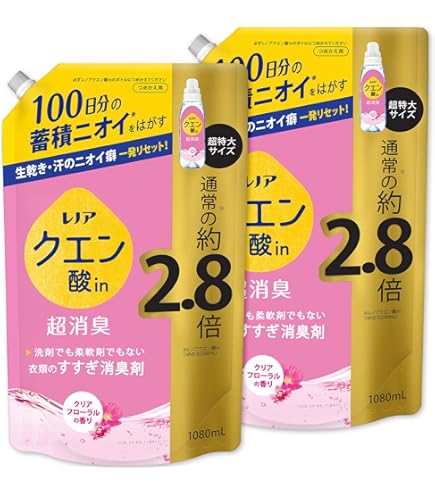 Amazon | レノア Lenor 【まとめ買い】 クエン酸in 超消臭 すすぎ消臭