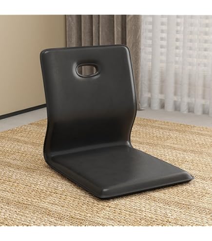 Amazon｜座椅子 竹製 背もたれ チェア 腰が痛くならない クッション付