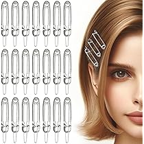Amazon | 24個 ヘアピン ヘアクリップ 合金 安全ピン 形状