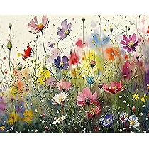 Amazon | 美しい藤の花、フレームなし、40X50cm アクセサリーの