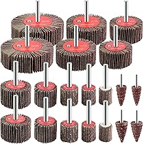 Amazon.co.jp: IROKCAKPT フラップホイール #80番 6mm軸 10種20個