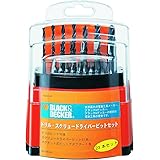 ブラックアンドデッカー ドリル スクリュードライバー ビット 23本セット DIY 電動工具 穴あけ 締付工具 DIY工具 15095JP
