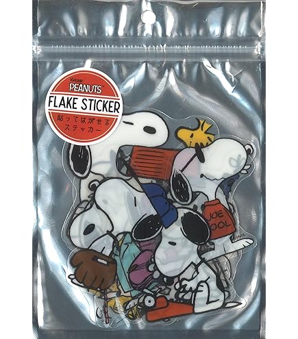 Amazon | S&Cコーポレーション スヌーピー ペーパーフレークステッカー