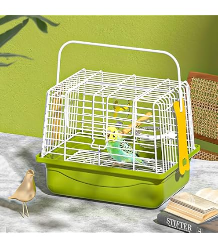 Amazon | アクリル製 インコお出かけキャリーケージ ハンディ 小型