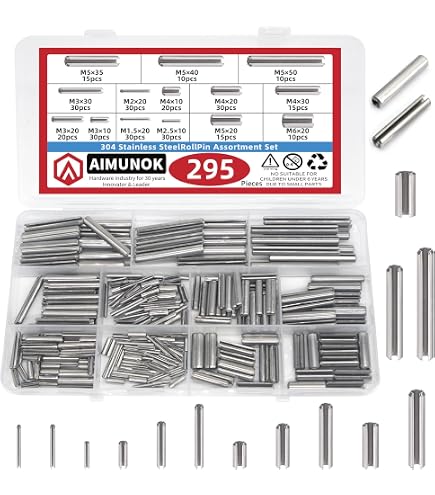 uxcell Slotted Spring Pin - 6mm x 40mm Plain Finish 65Mn Roll Assortment Kit for Small Machine Projects 20Pcs uxcell Slotted Spring Pin - 6mm x 40mm Plain Finish 65Mn Roll Assortment Kit for Small Machine Projects 20Pcs