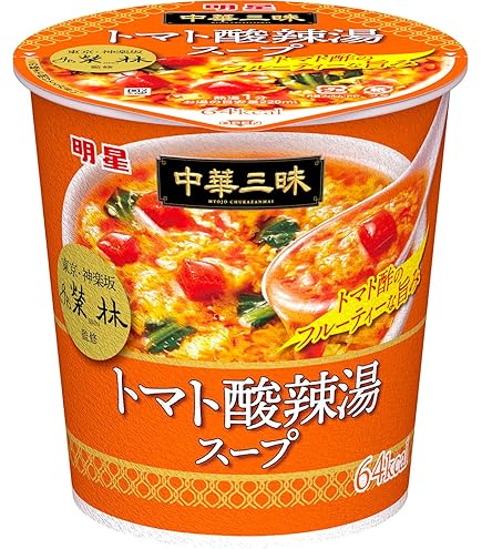 中華三昧　酸辣湯麺　12袋 Amazon.co.jp: 明星 中華三昧タテ型榮林 酸辣湯麺 64g×12個 : 食品