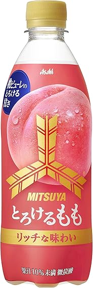 アサヒ飲料 「三ツ矢」 とろけるもも 500ml ×24本
