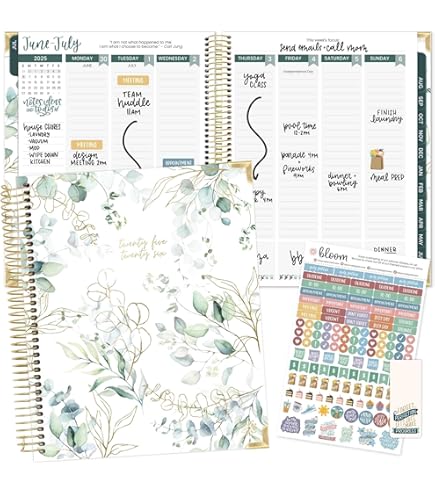 Planner 2025-2026, July 2025 - June 2026 Daily Weekly And