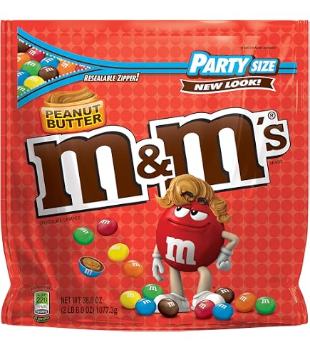 Amazon M M s Party Size パーティーサイズ Peanut Butter Chocolate Candies ピーナッツバターチョコレート - 34oz 963 9g 並行輸入品 M M s ナッツチョコレート 通販