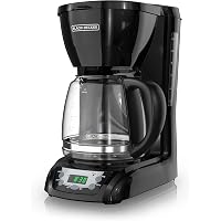 12-Cup Replacement Carafe Glass Black 