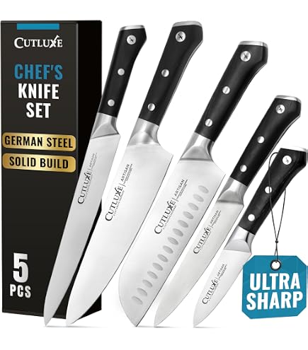 Forever Sharp Platinum Series 8 Pc Surgical Stainless Steel Knives