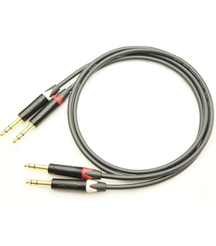 Amazon | MOGAMI 2549 TRS ステレオフォン 2本ペアケーブル (2m 