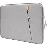 JEDirect パソコンケース 13.3インチMacBook Air/MacBook Pro/14インチMacBook Pro 2021 M1/13-13.6インチノートブック/Surface Book/ラップトップに対応 防水バッグ (ライトグレ