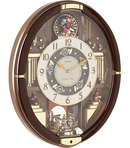 Amazon.co.jp: Seiko Melodies in Motion 壁掛け時計 ゴールデン