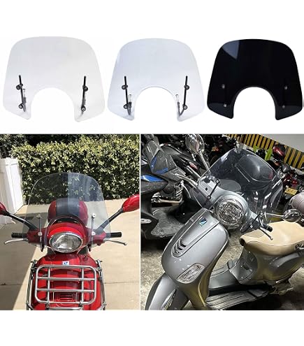 Amazon | Faco、ウィンドスクリーン (Mサイズ)、Vespa GT/GTS