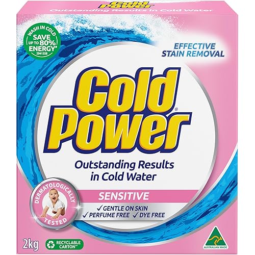 Cold Power Sensitive Pure Clean, Powder Laundry Detergent, 2kg, Suitable for Front and Top Loaders