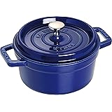 staub ストウブ 「 ピコ ココット ラウンド グランブルー 20cm 」 両手 鋳物 ホーロー 鍋 IH対応 【日本正規販売品】 La Cocotte Round 40510-264