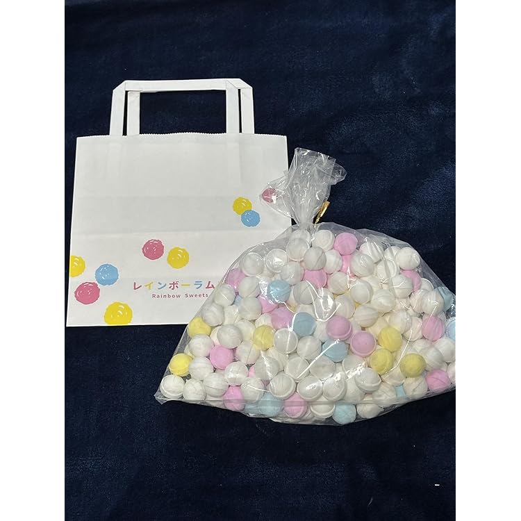 Amazon.co.jp: 【550g×1箱】イコマ製菓本舗 レインボーラムネ ラムネ