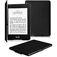 Fintie Kindle Paperwhite ケース 超薄 軽量 保護カバー オートスリープ機能付き （2016 NEW-Kindle Paperwhiteマンガモデル と 2012, 2013, 2015バージョン適応）(ブラック)