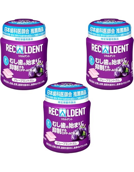 Amazon | リカルデント フルーツアソートガム アップル＆ピーチボトル