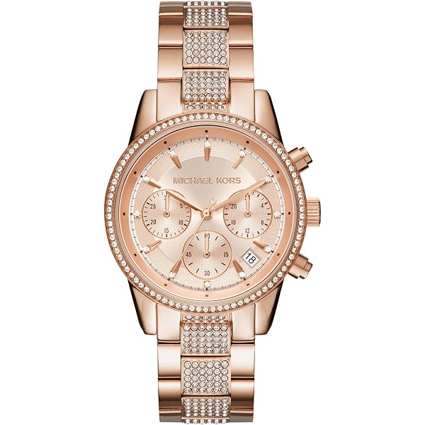 Amazon.co.jp: Michael Kors Women's Lauryn MK3716 Rose-Gold