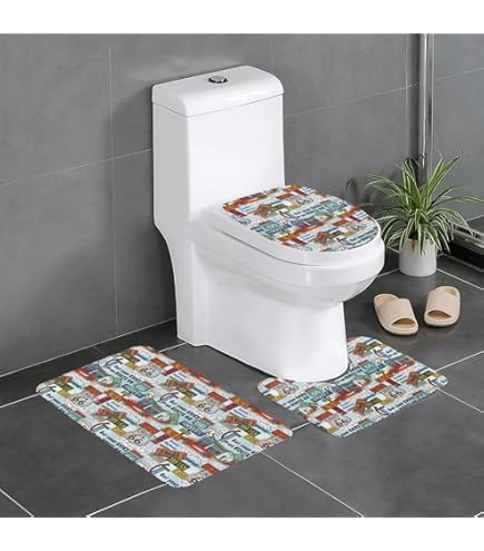 Amazon｜アメリカン ドリームルート66 3点セット トイレマット