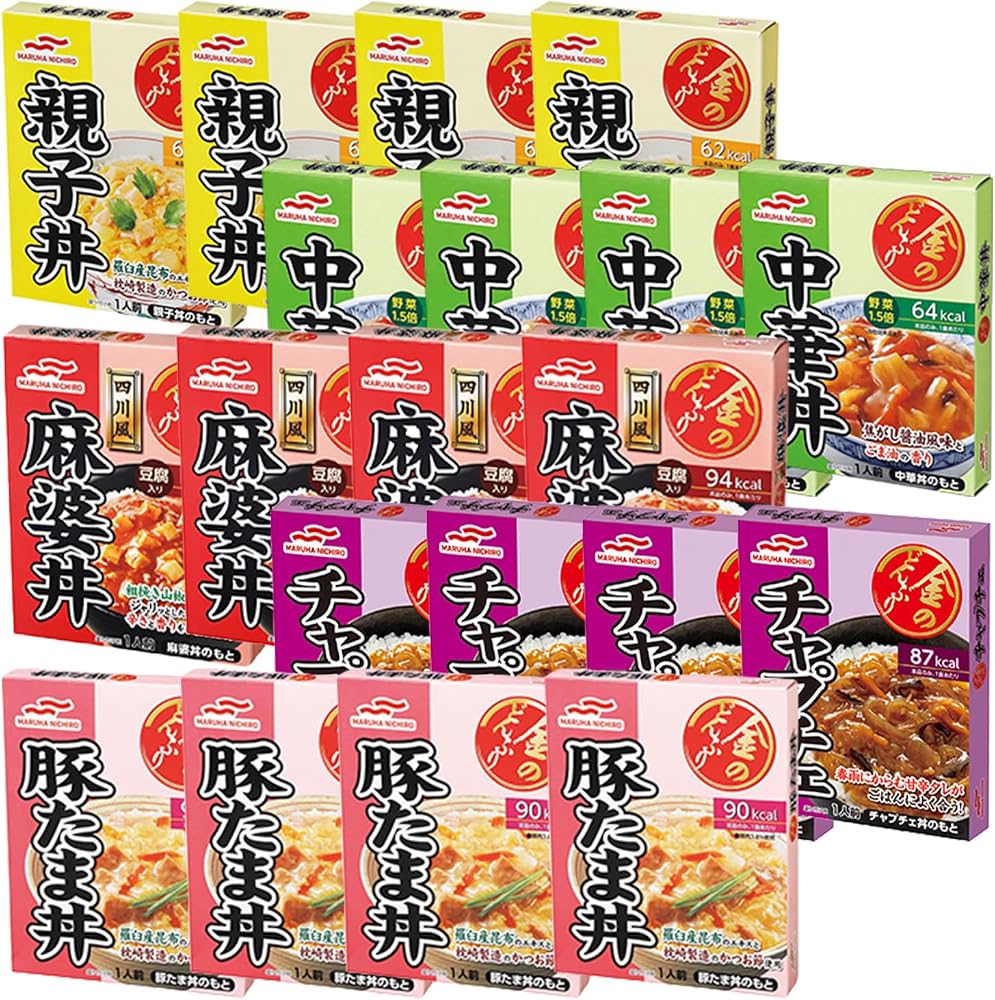 マルハニチロ レトルト 金のどんぶり 20食セット 5種×4個 大容量 親子丼 中華丼 麻婆豆腐 麻婆丼 ビビンパ 豚たま 【TMセレクト便】 | レトルト 食品 おかず 常温 詰め合わせ どんぶり レンチン